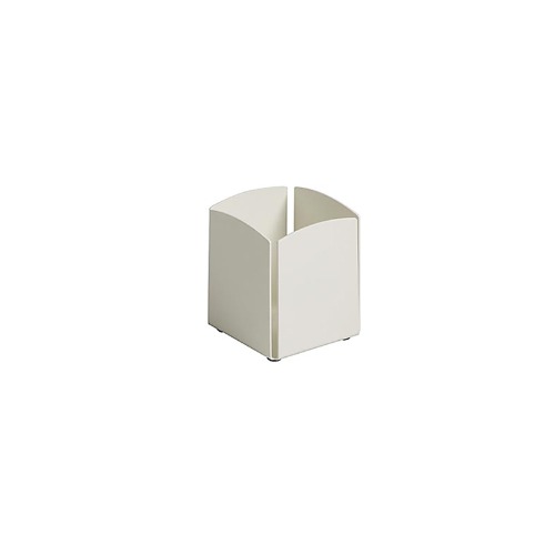 Steel Pencil Cup – White 80mm Wide x 80mm Deep x 105mm High