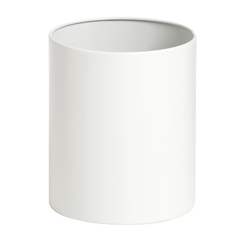 Steel Waste Paper Bin – White 240mm Diameter x 300mm High