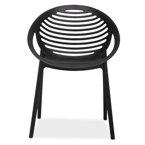 Dubai Dining Chair – Grey Seat Height: 450mm 4 Legged Polyprop Chair UV resistant Suitable for outdoor use