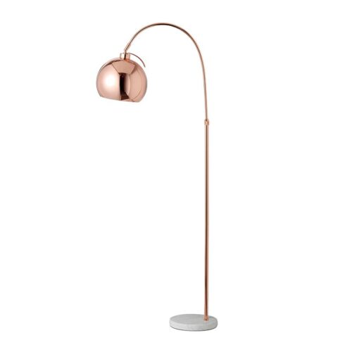 Studio Floor Lamp – Copper and White Dimensions: 245mm x 633mm – Height: 1560mm