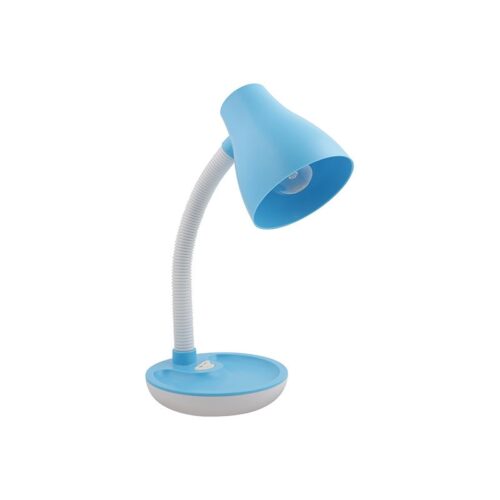 Kiddies Desk Lamp – Blue Plastic Lamp Shade Dimensions: 140mm x 130mm – Height: 375mm