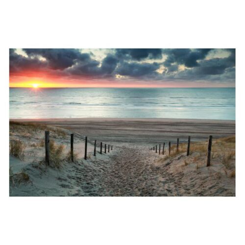 Sand Path At Sunset Printed Canvas Coastal Themed Printed Canvas Dimensions: 120 X 80CM