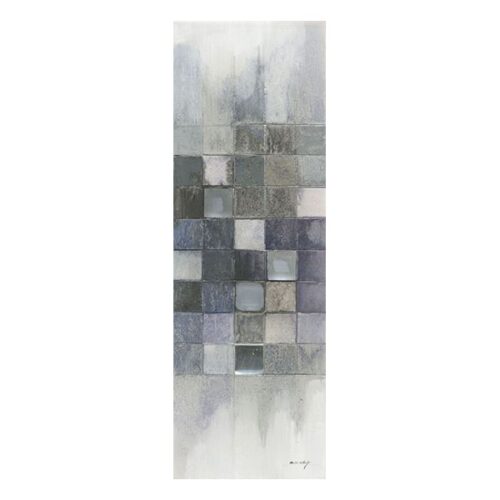 Mosaic Tiles Oil Painting C Abstract Oil on Canvas Original Painting Dimensions: 150 X 50 CM