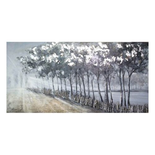 Country Road Oil Painting Nature & Landscape Themed Oil on Canvas Original Painting Dimensions: 60 X 120 CM