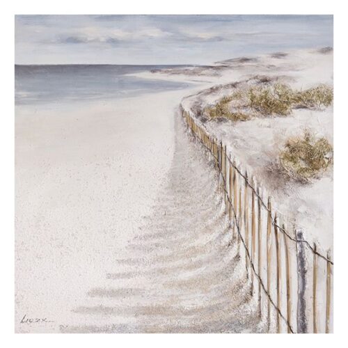 Beachside Dunes Oil Painting Coastal Themed Oil on Canvas Original Painting Dimensions: 100 X 100 CM