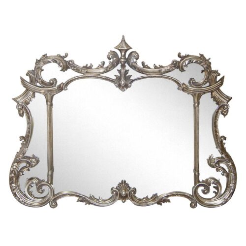 Soriano Mirror Silver Classic Framed Mirror Multi Dimensional 95 X 128 CM