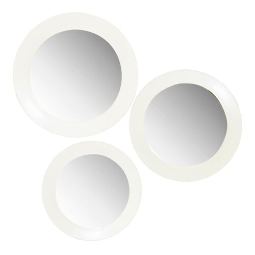 Denza Mirror White Framed Mirrors – Set of 3