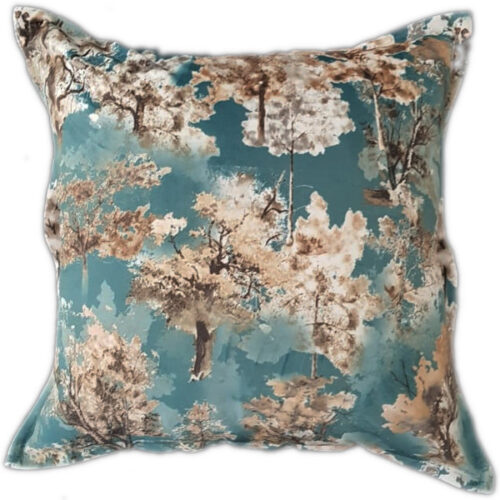 Teal Trees Scatter Cushion