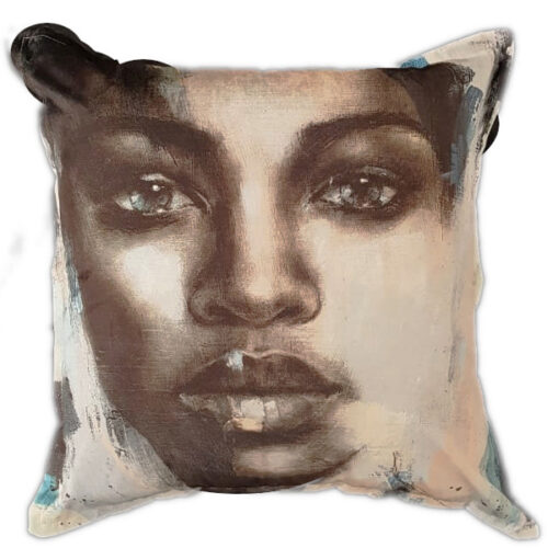 Taupe Face Scatter Cushion