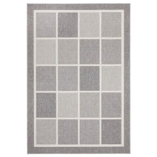 Modern Block Design Light Rug