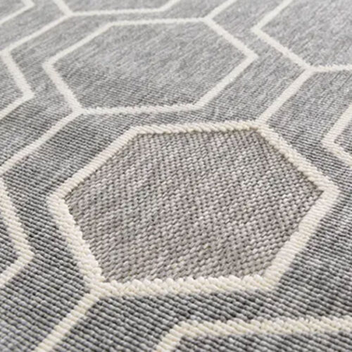 Modern Hexagon Inspired Design Rug