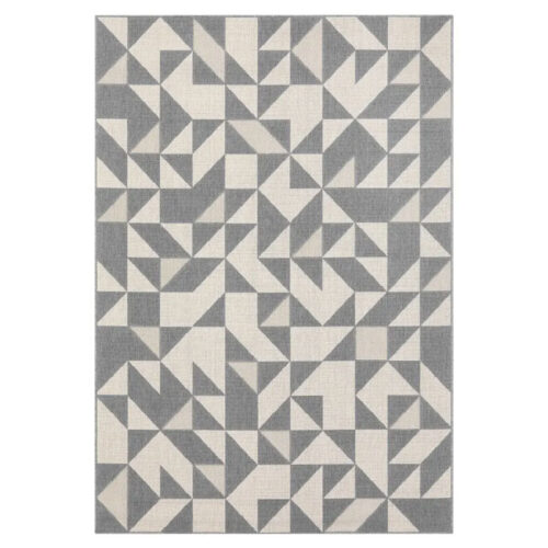 Modern Triangular Design Light Rug