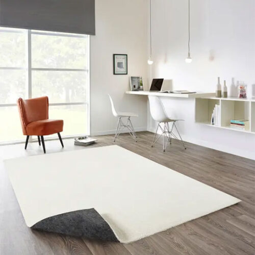 Modern Plain Shaggy Design Rug White