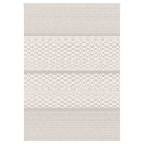 Modern Block Border Design Neutral Rug Indoor & Outdoor
