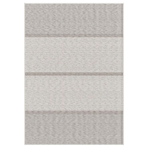 Modern Block Border Design Neutral Rug Indoor & Outdoor