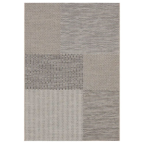 Modern Block Patchwork Design Rug Indoor & Outdoor