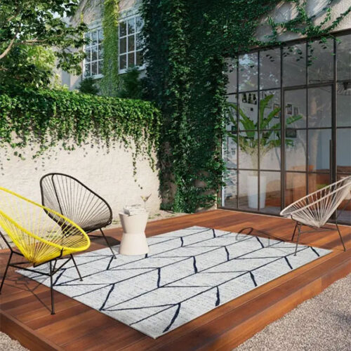 Modern Arrow Abstract Design Rug Indoor & Outdoor