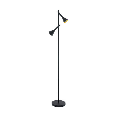 Cortaderas LED 2LT Floor Light - Black & Gold