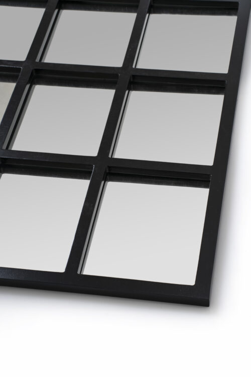 Mirror-1000 Square Corner Detail Black