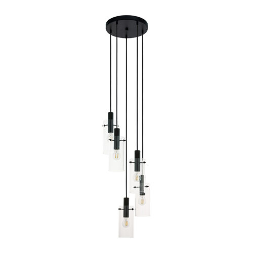 Montefino 5LT 350mm Black Pendant