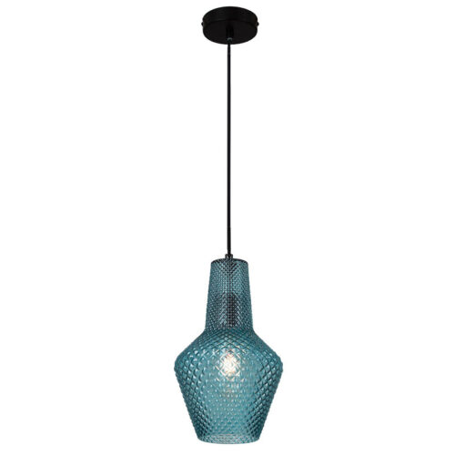 Milano 245mm Blue Glass Pendant