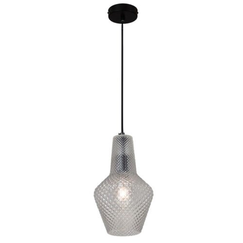 Milano 245mm Clear Glass Pendant