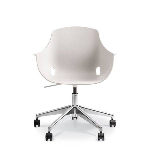 Bellini White Office Chair – Swivel Base