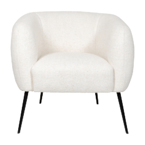 Occasional Single Chair Sofa White