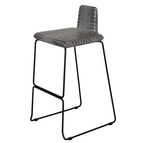 Kuang Bar stool Croc Grey