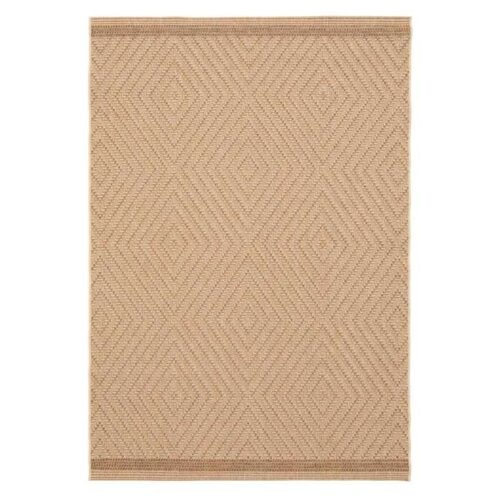 Modern Grace Diamond Brown Beige Rug