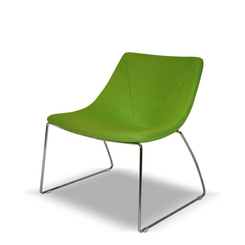 Soft Low Occasional Chair Green