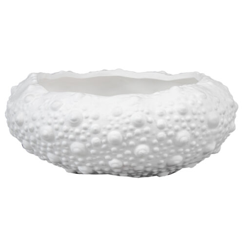 Barnacle Bowl Vase In White