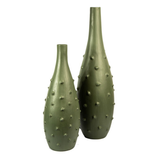 Thorny Vase In Grey Forest - Medium