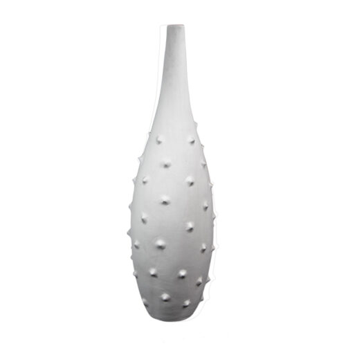 Thorny Vase In White - Medium