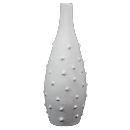Thorny Vase In White - Small
