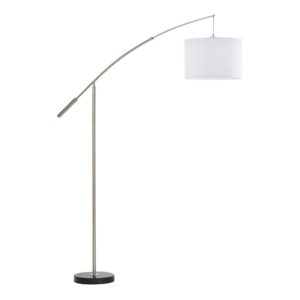 Nadina Floor Lamp – Satin Chrome Dimensions: 380mm x 1180 – 1930mm – Height: 1890mm – 2085mm