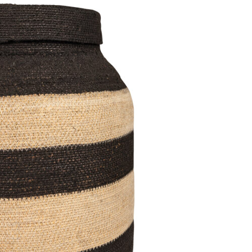 Goa Basket In Obsidian - Small