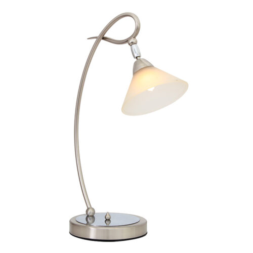 Martini Twist Desk Lamp - Satin Chrome