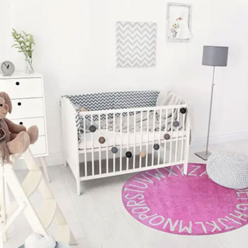 Kiddies Pink Star Rug