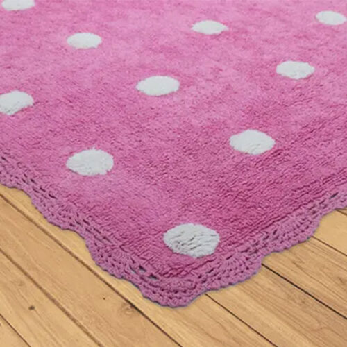 Kids Pink Dots Rug