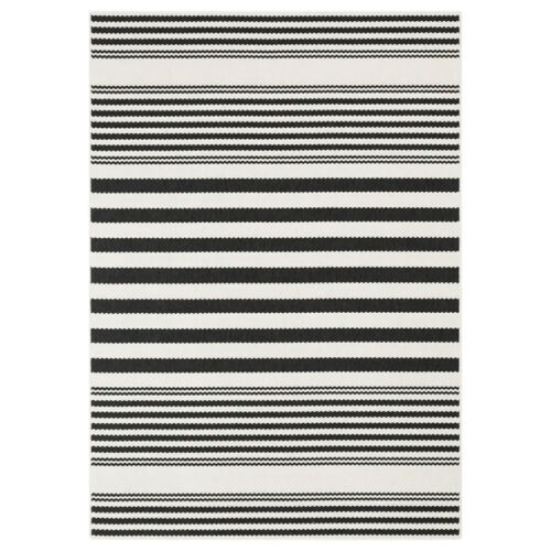 Modern Linear Design Dark Rug