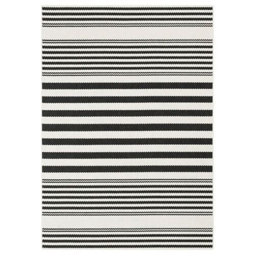 Modern Linear Design Dark Rug