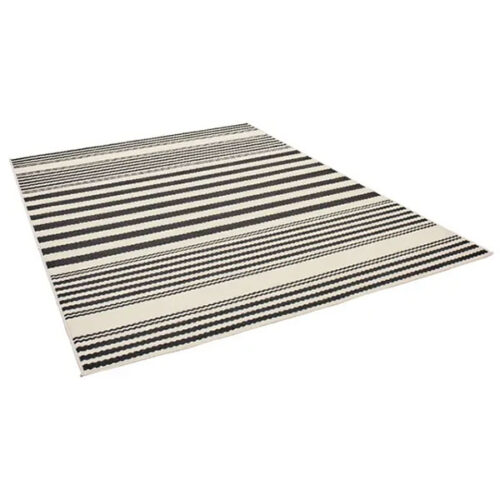 Modern Linear Design Dark Rug