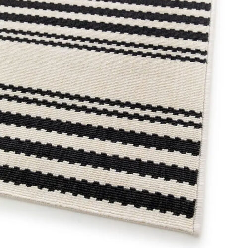 Modern Linear Design Dark Rug