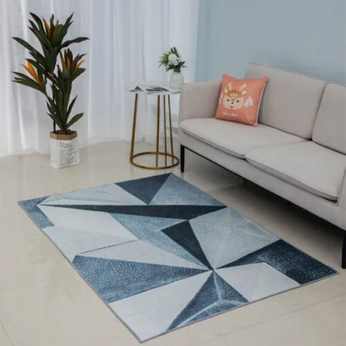 Modern 3D Geometric Pattern Design Rug