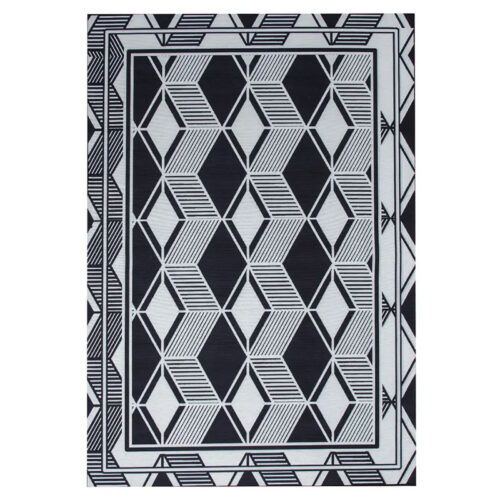 Modern Geometric Diamond Design Rug