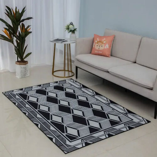 Modern Geometric Diamond Design Rug