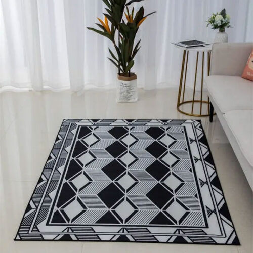 Modern Geometric Diamond Design Rug