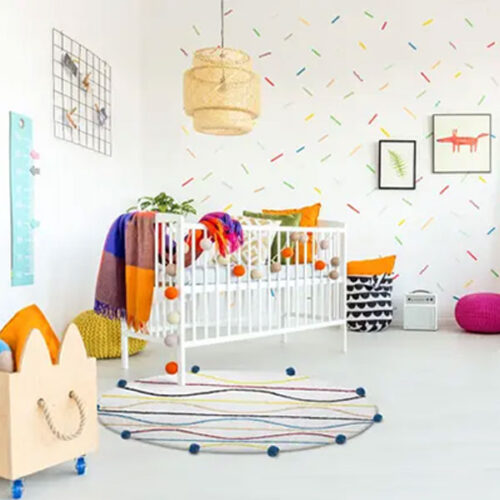 Kids Zigzag Round Rug