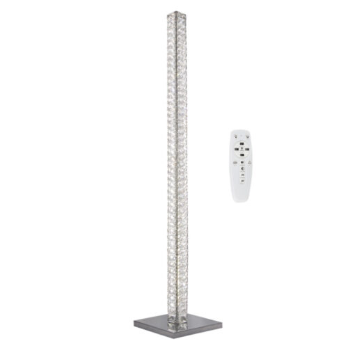 Fuschia Floor Lamp - Chrome